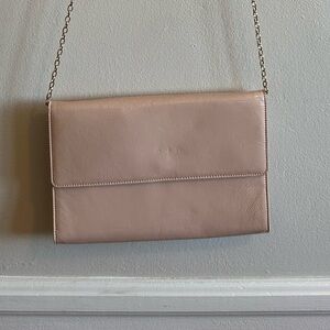 Halogen Wallet Purse with Metal Chain Strap